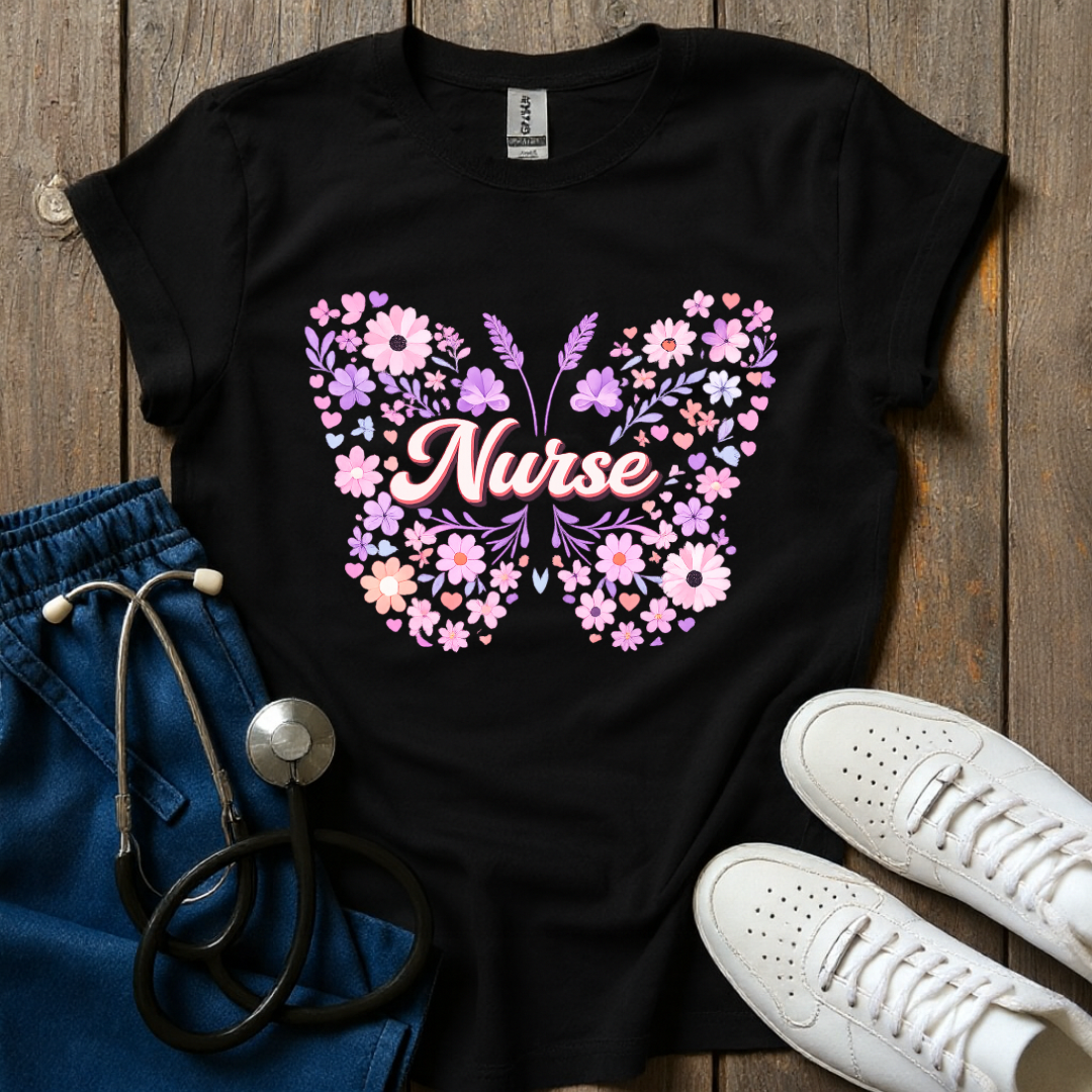 Butterfly Nurse T-Shirt