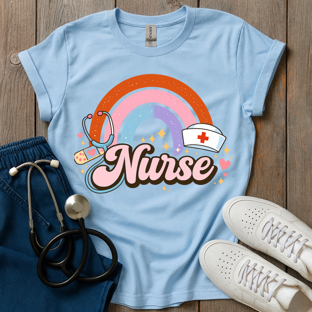Rainbow Nurse Energy T-Shirt