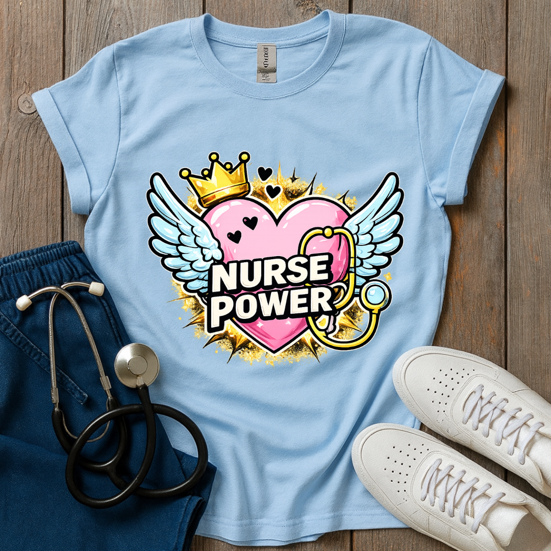 Nurse Power Wings T-Shirt