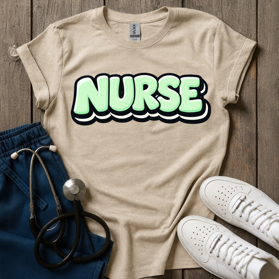 Mint Pop Nurse T-Shirt