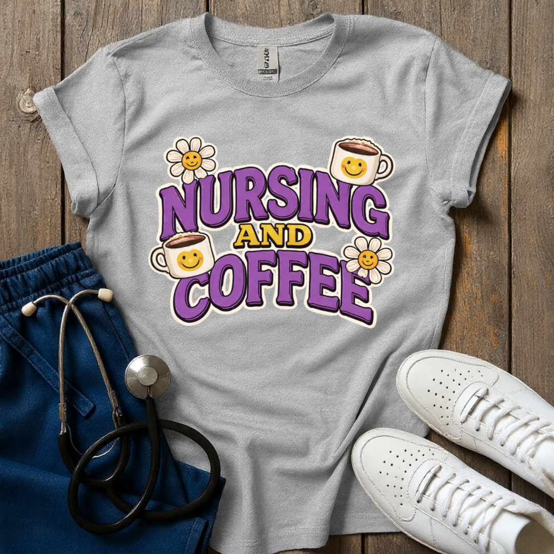 Nursing And Coffee T-Shirt