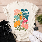 Nurse Life Floral T-Shirt