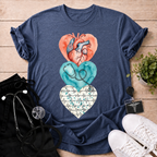 Watercolor Heart Trio T-Shirt