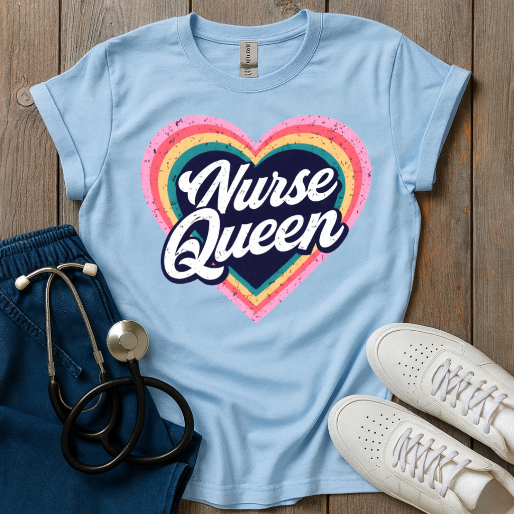 Heart Nurse Queen T-Shirt