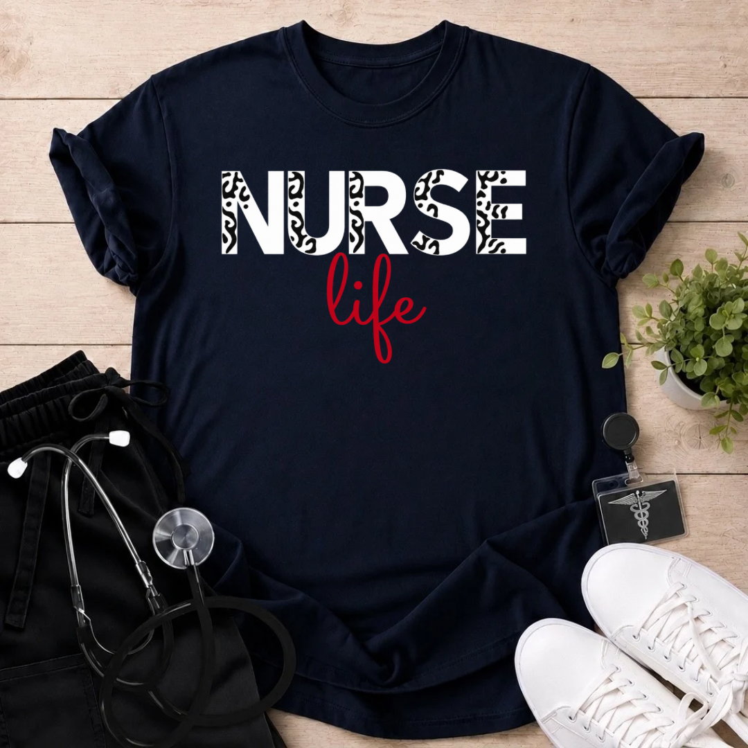Nurse Life Print T-Shirt