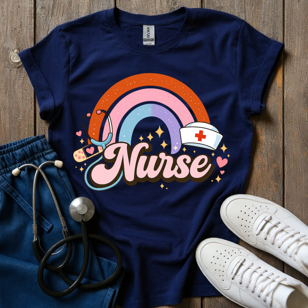 Rainbow Nurse Energy T-Shirt