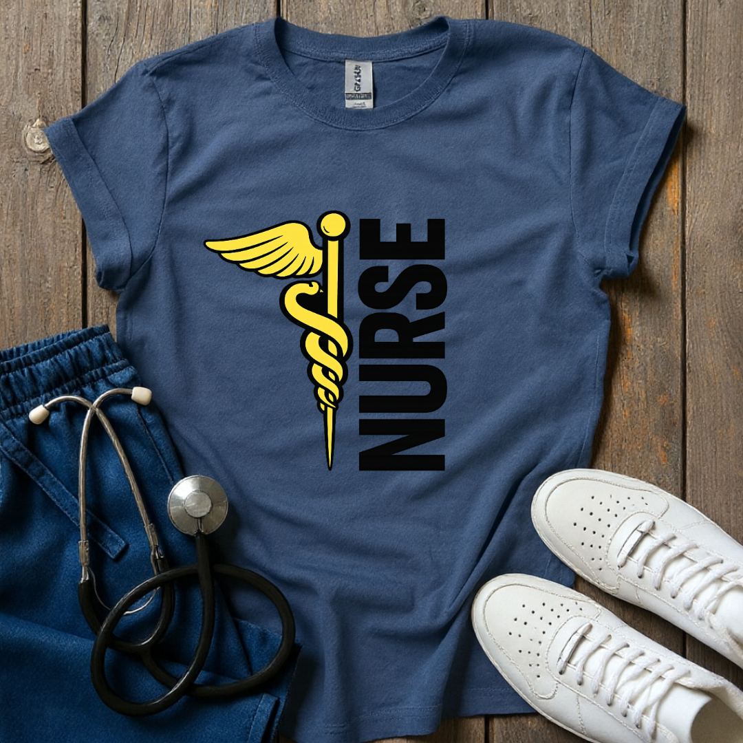 Golden Nurse Symbol T-Shirt