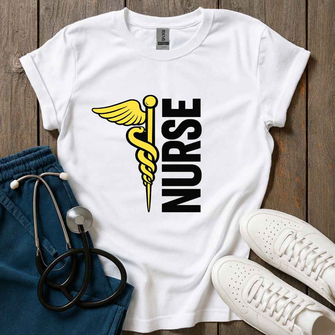 Golden Nurse Symbol T-Shirt