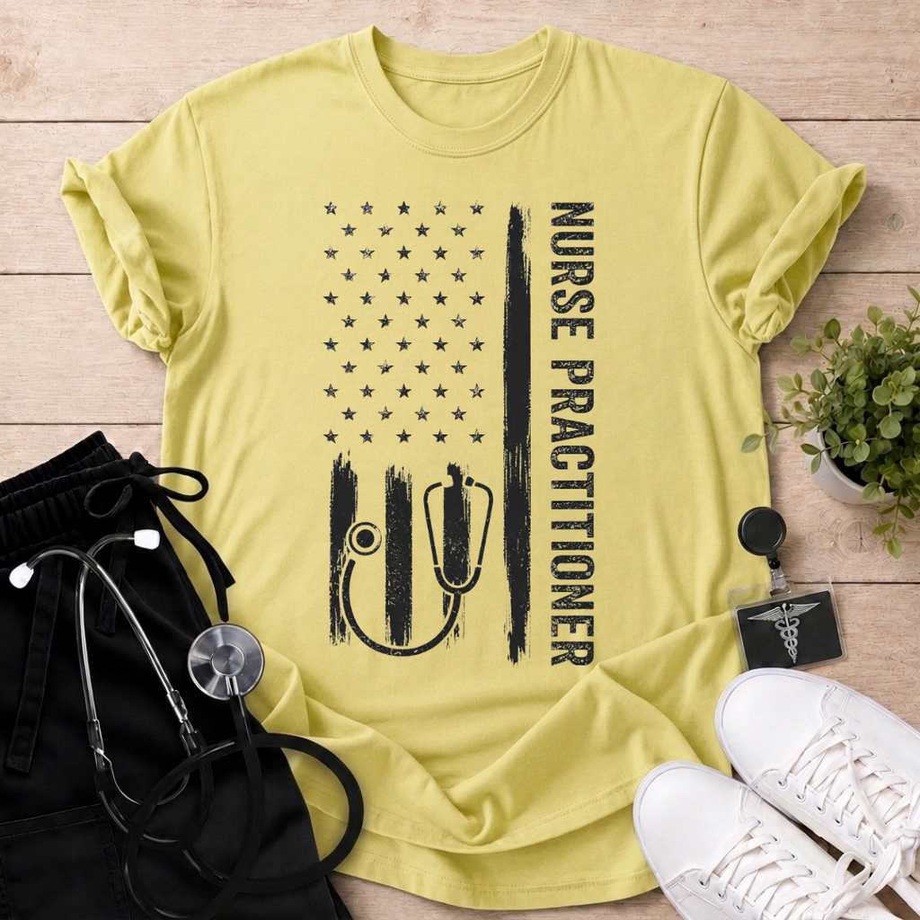 Nurse Practitioner Flag  T-Shirt