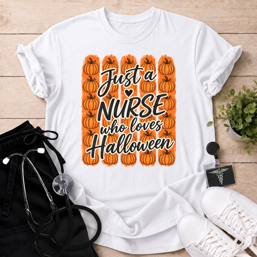 Nurse Who Loves Halloween T-Shirt