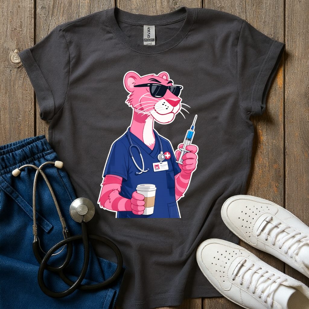 Pink Panther Nurse T-Shirt