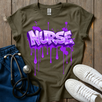 Purple Splash Nurse T-Shirt