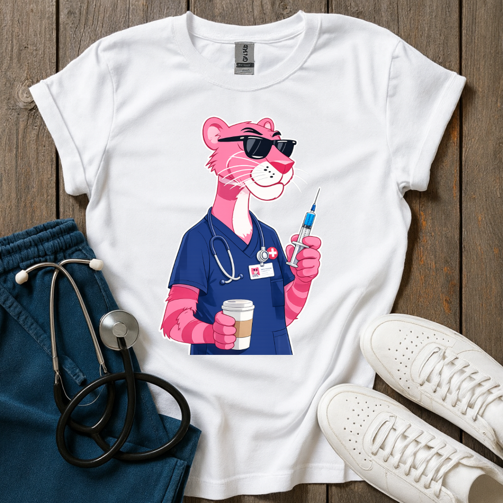 Pink Panther Nurse T-Shirt