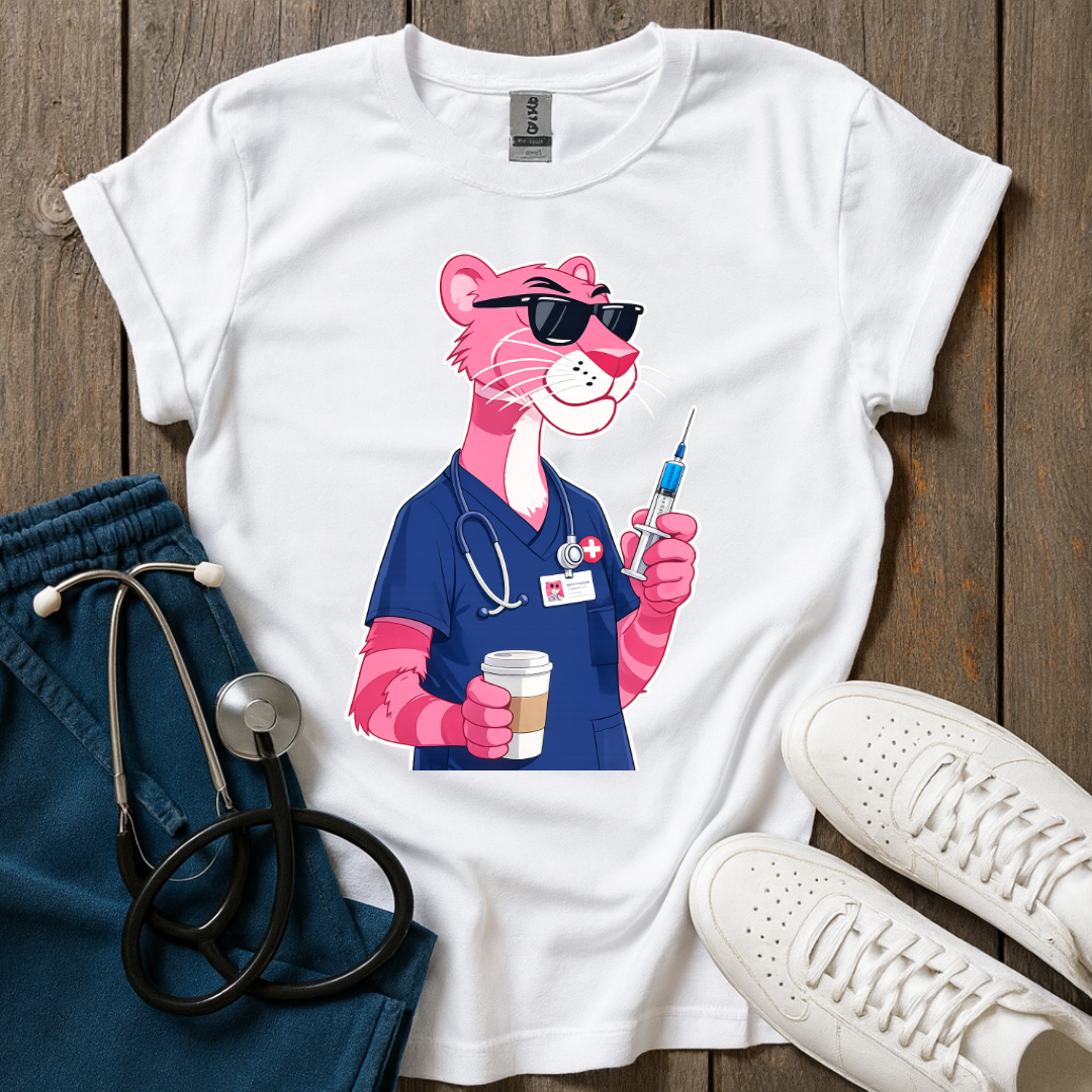 Pink Panther Nurse T-Shirt
