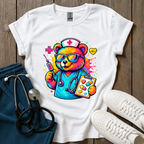 Colorful Nurse Bear T-Shirt