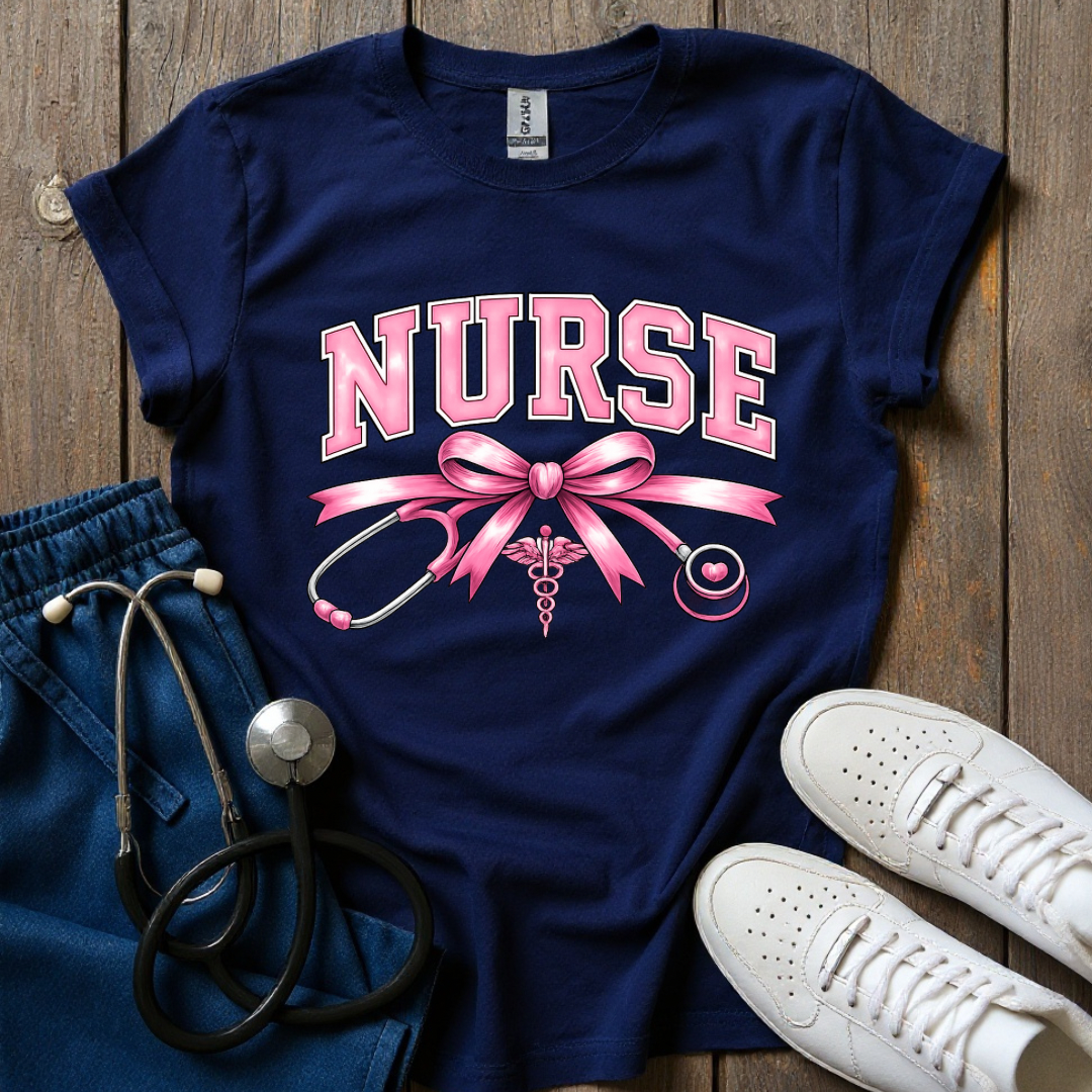 Nurse Babe Bow T-Shirt