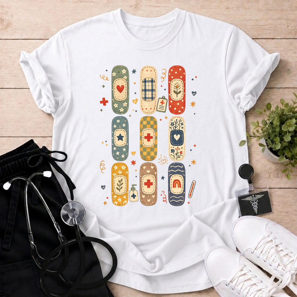 Retro Bandages T-Shirt
