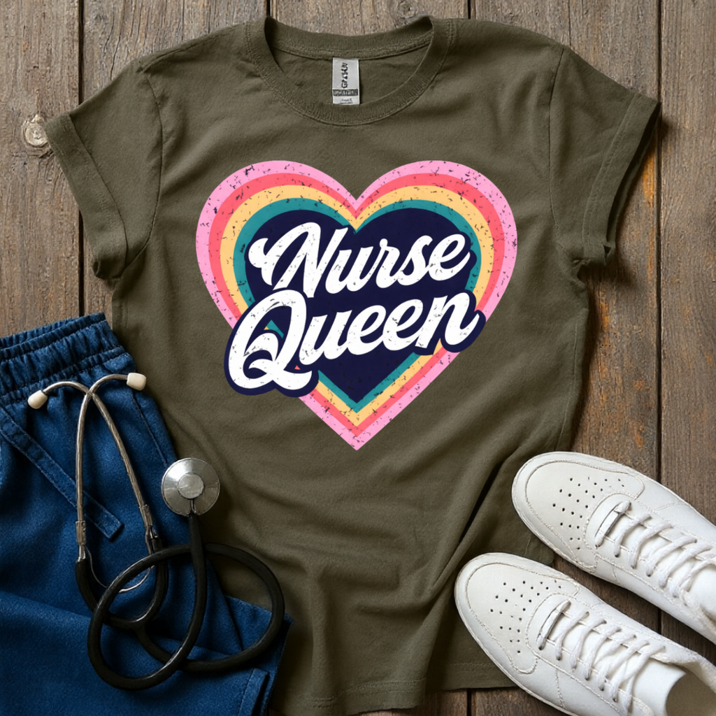 Heart Nurse Queen T-Shirt