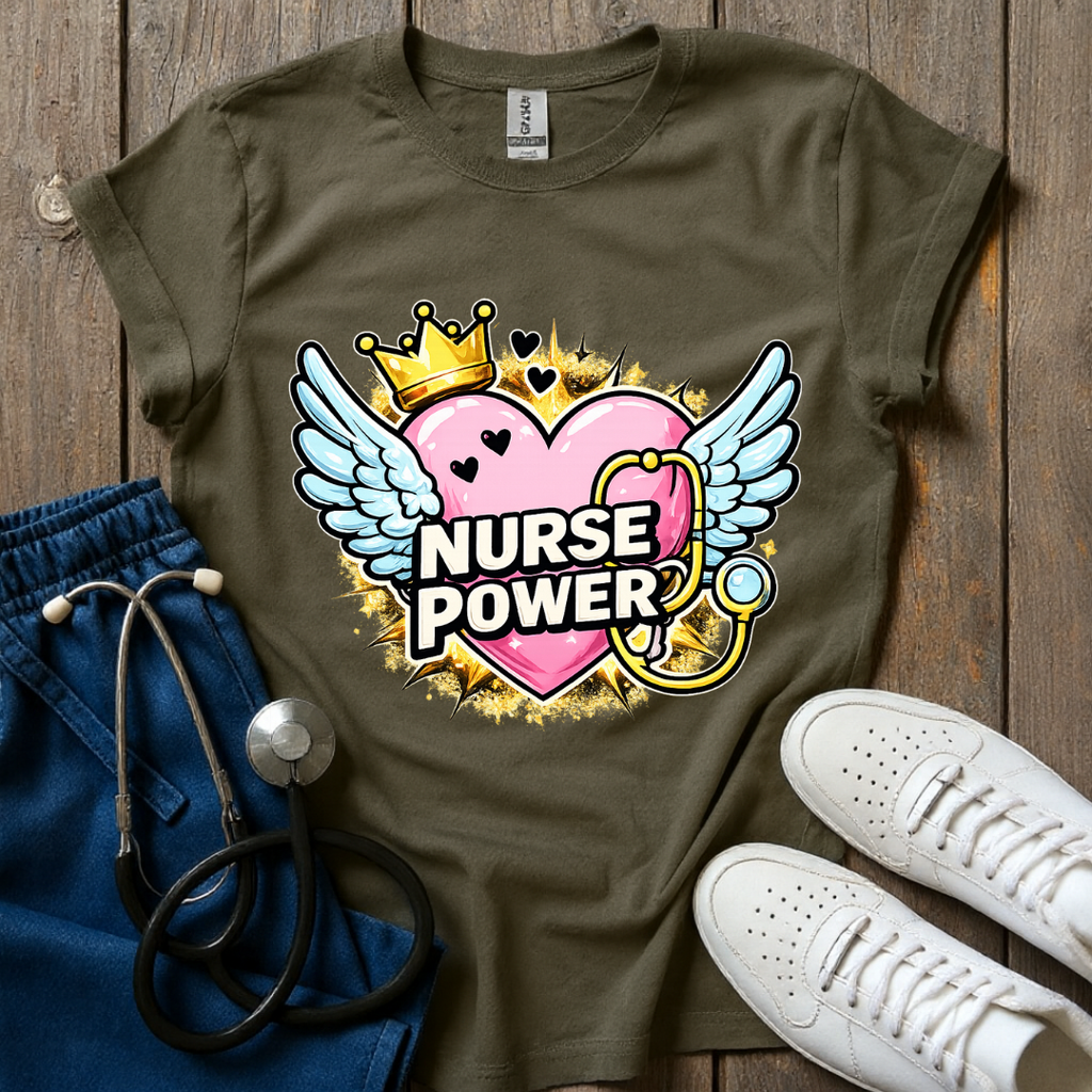 Nurse Power Wings T-Shirt