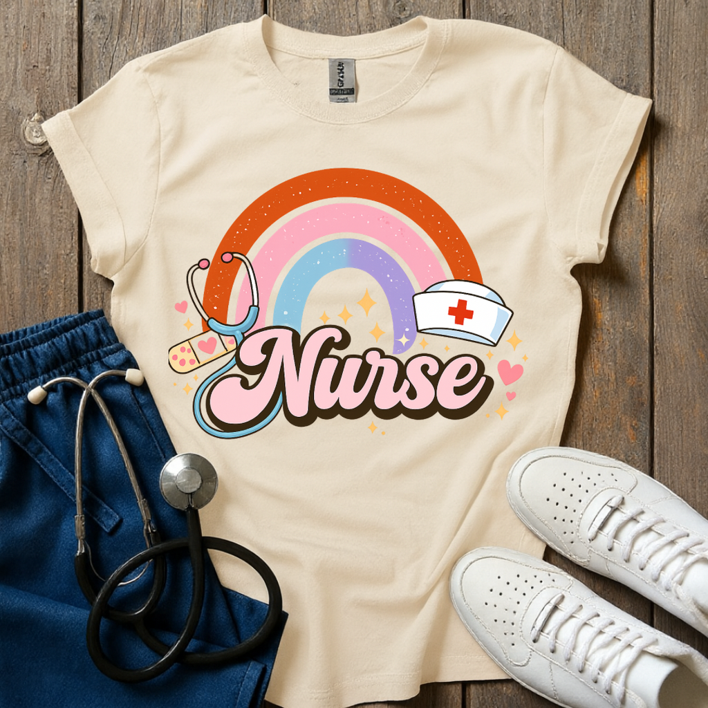 Rainbow Nurse Energy T-Shirt