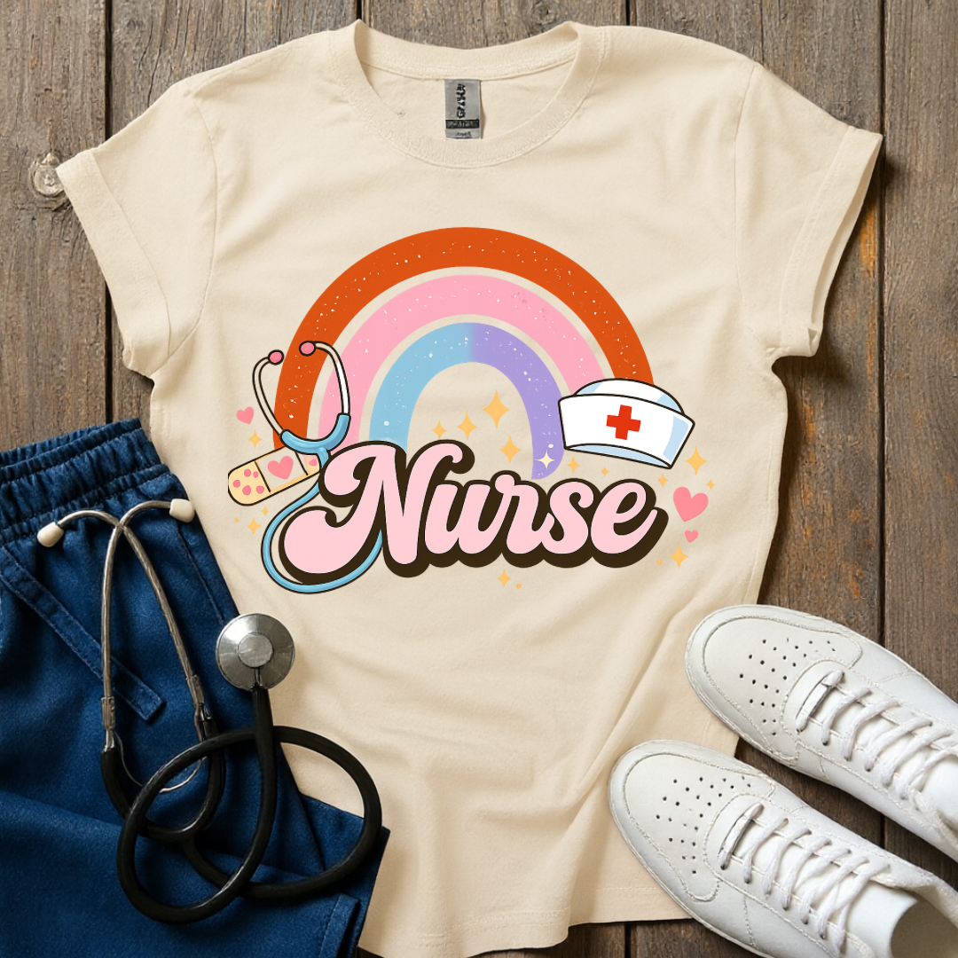Rainbow Nurse Energy T-Shirt