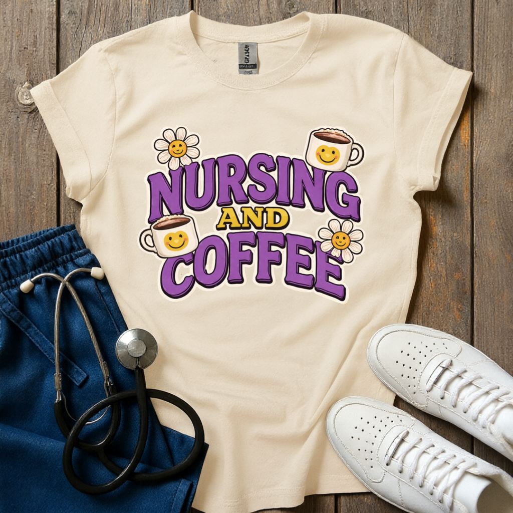 Nursing And Coffee T-Shirt