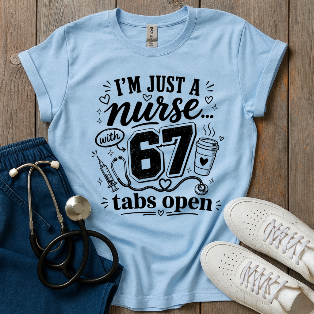 67 Tabs Open T-Shirt