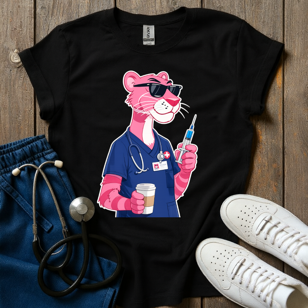 Pink Panther Nurse T-Shirt