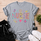 Happy Nurse Doodles T-Shirt
