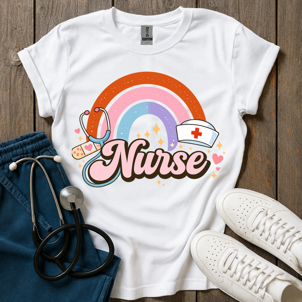 Rainbow Nurse Energy T-Shirt