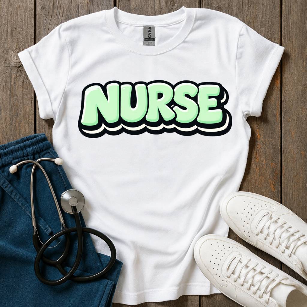 Mint Pop Nurse T-Shirt