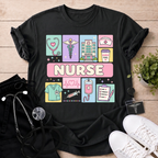 Cute Nurse Icons T-Shirt