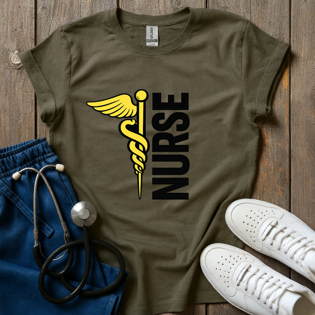 Golden Nurse Symbol T-Shirt