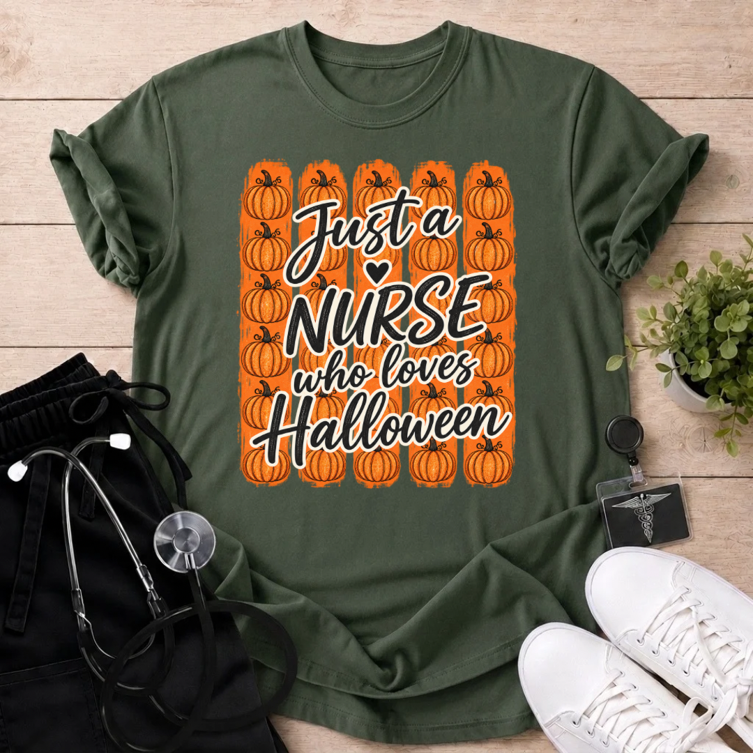 Nurse Who Loves Halloween T-Shirt