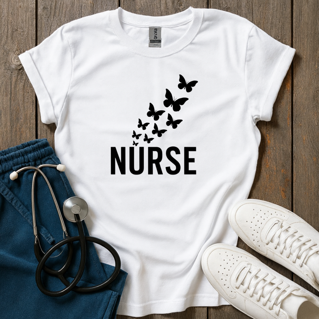 Nurse Butterfly T-Shirt