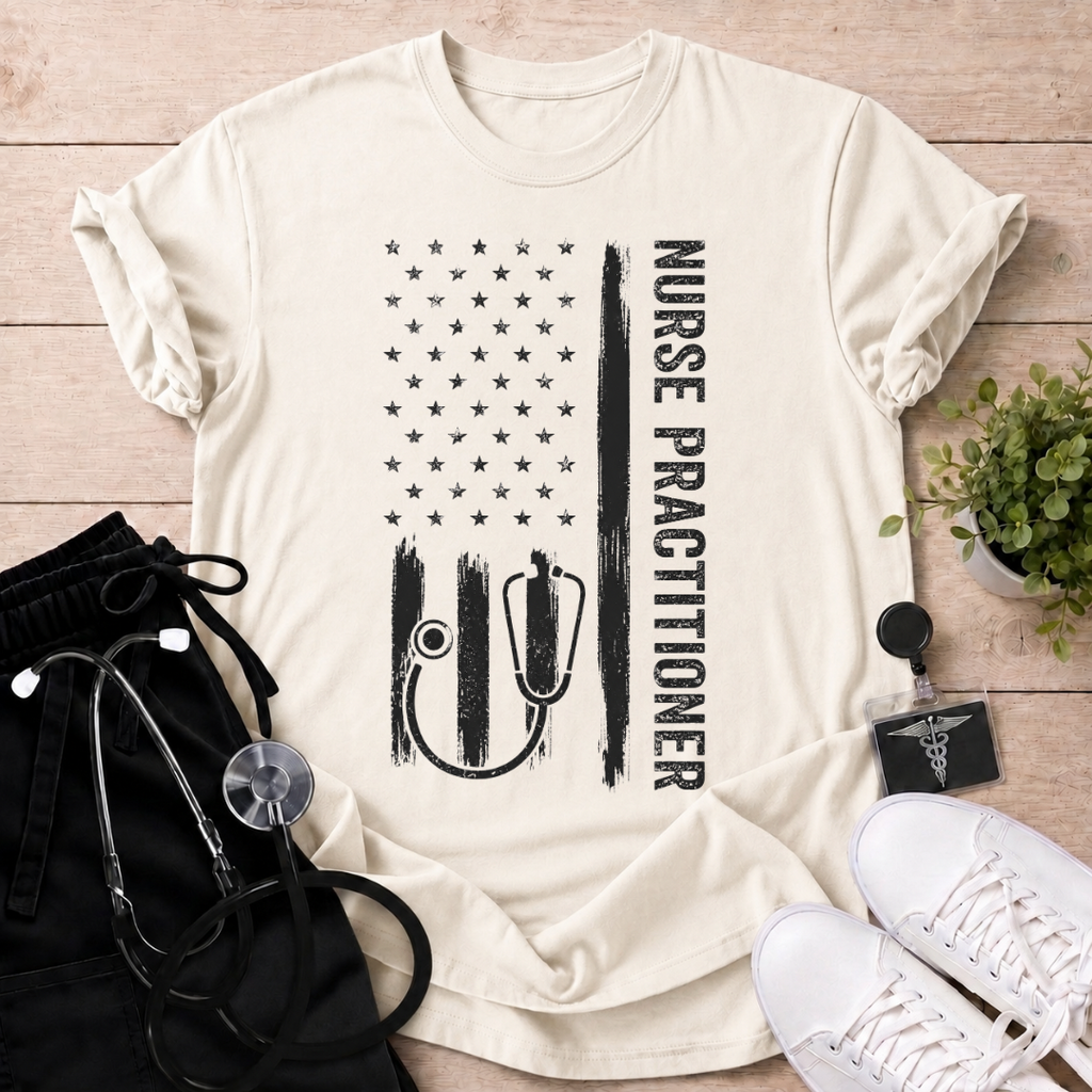 Nurse Practitioner Flag  T-Shirt