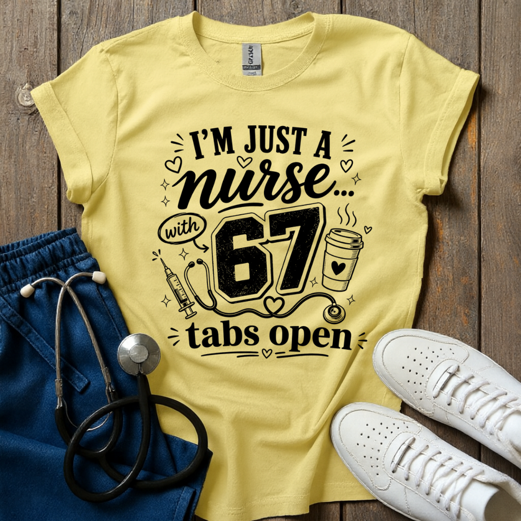 67 Tabs Open T-Shirt