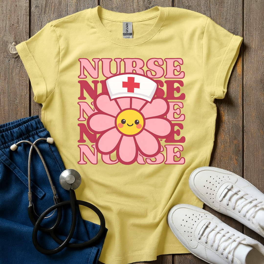 Flower Nurse T-Shirt