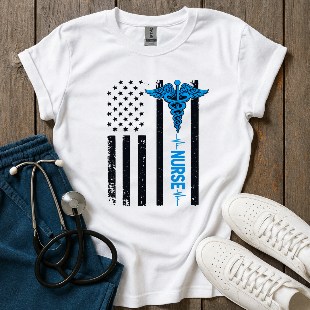Blue Line Nurse T-Shirt
