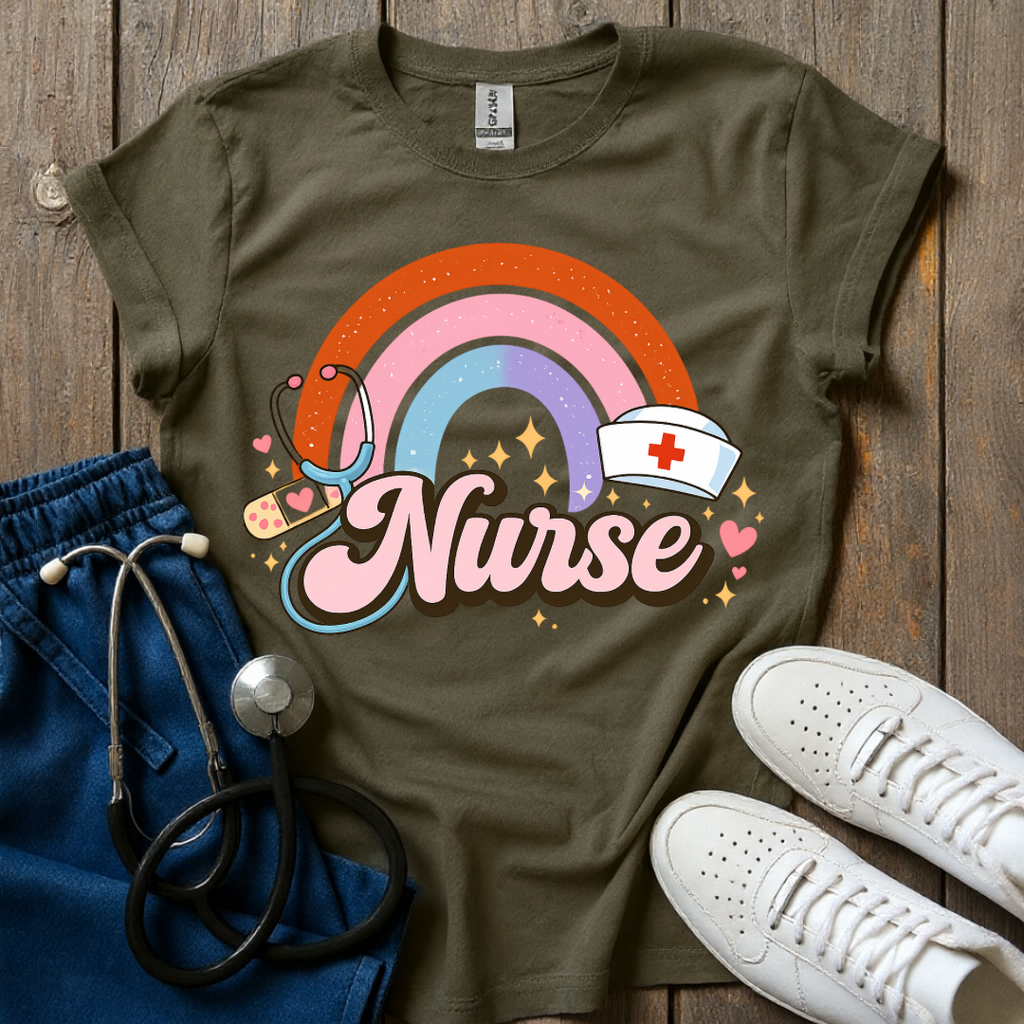 Rainbow Nurse Energy T-Shirt