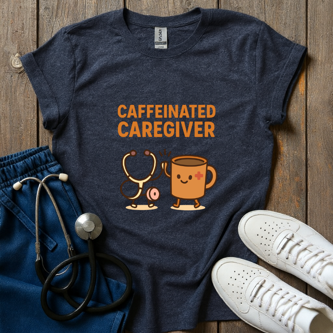 Caffeinated Caregiver T-Shirt