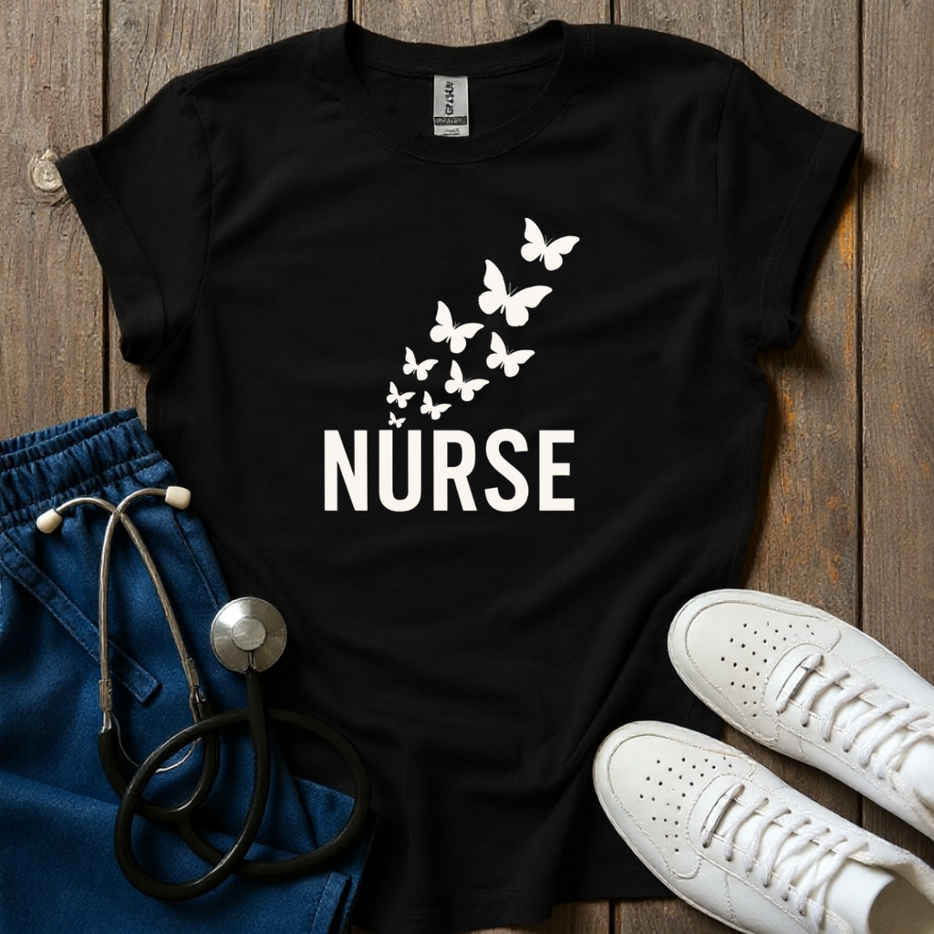 Nurse Butterfly T-Shirt