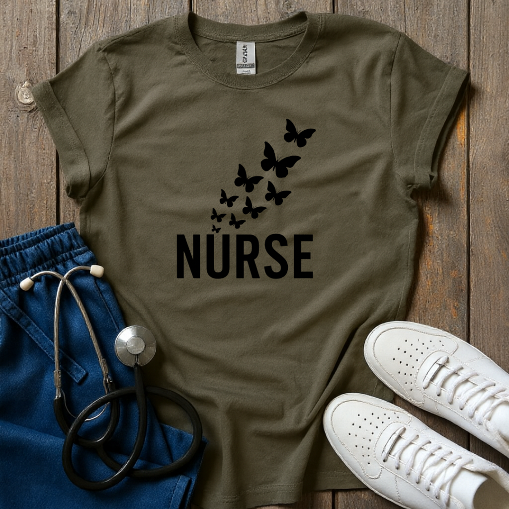 Nurse Butterfly T-Shirt