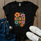 Floral Nurse T-Shirt