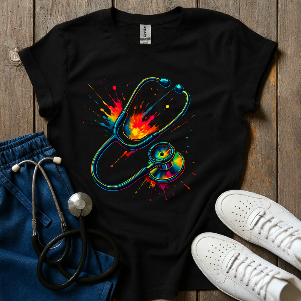 Stethoscope Splash T-Shirt