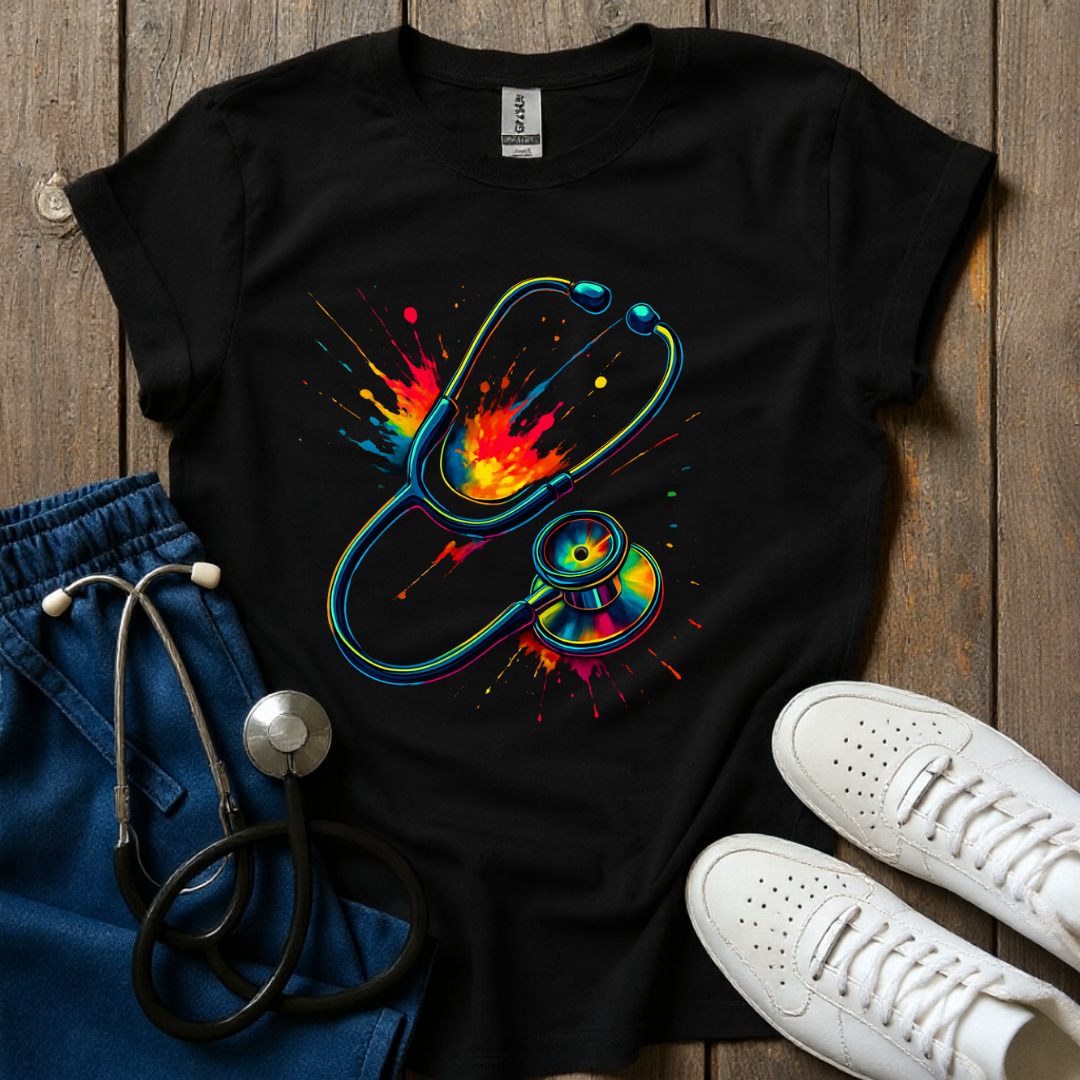 Stethoscope Splash T-Shirt