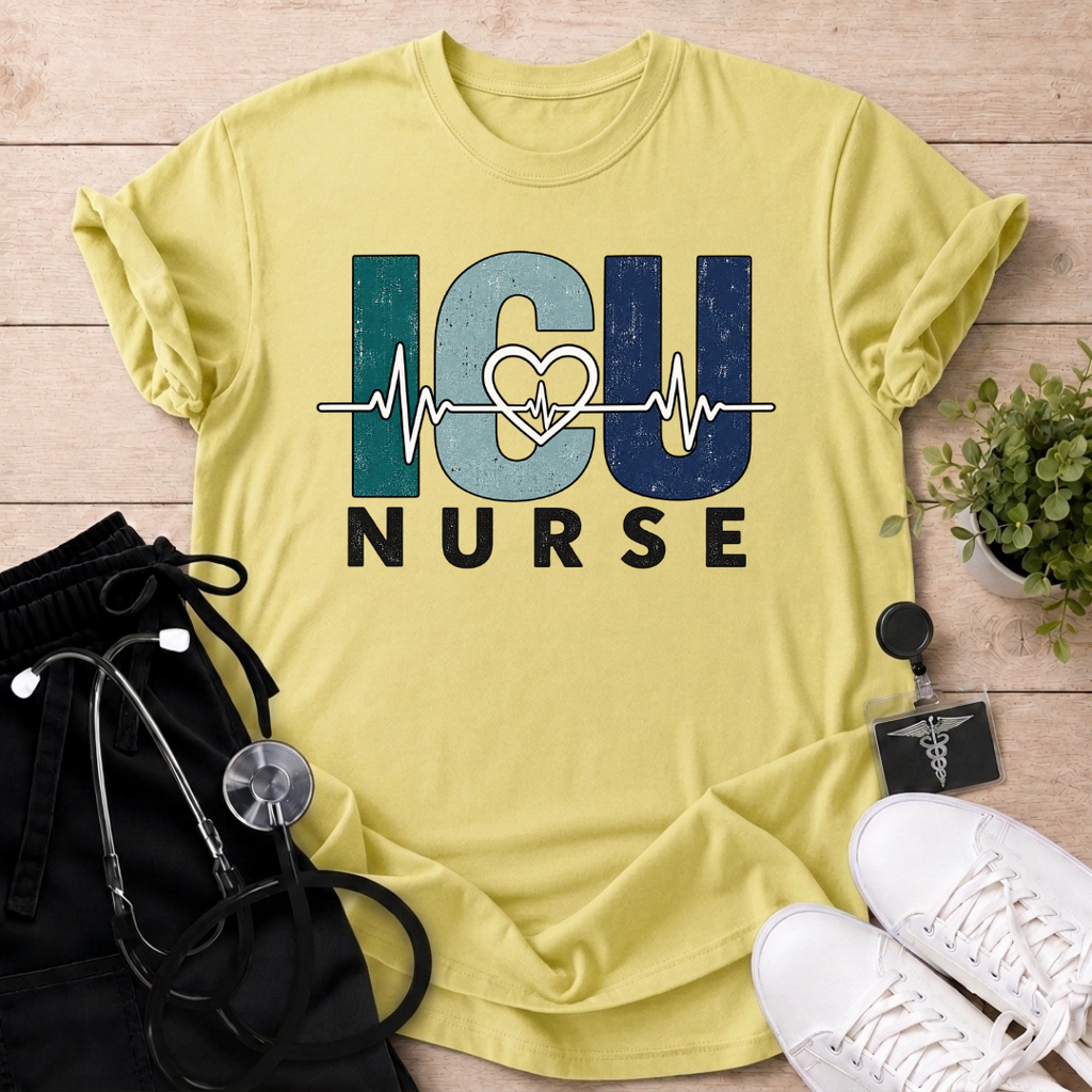 ICU Heartbeat Nurse T-Shirt