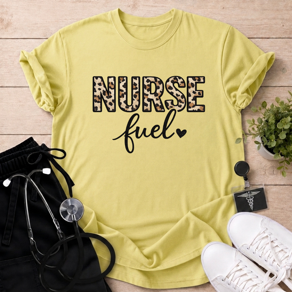 Leopard Nurse Fuel T-Shirt