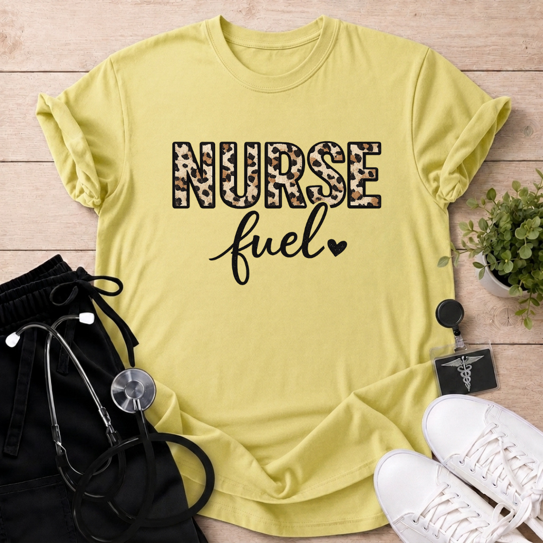 Leopard Nurse Fuel T-Shirt