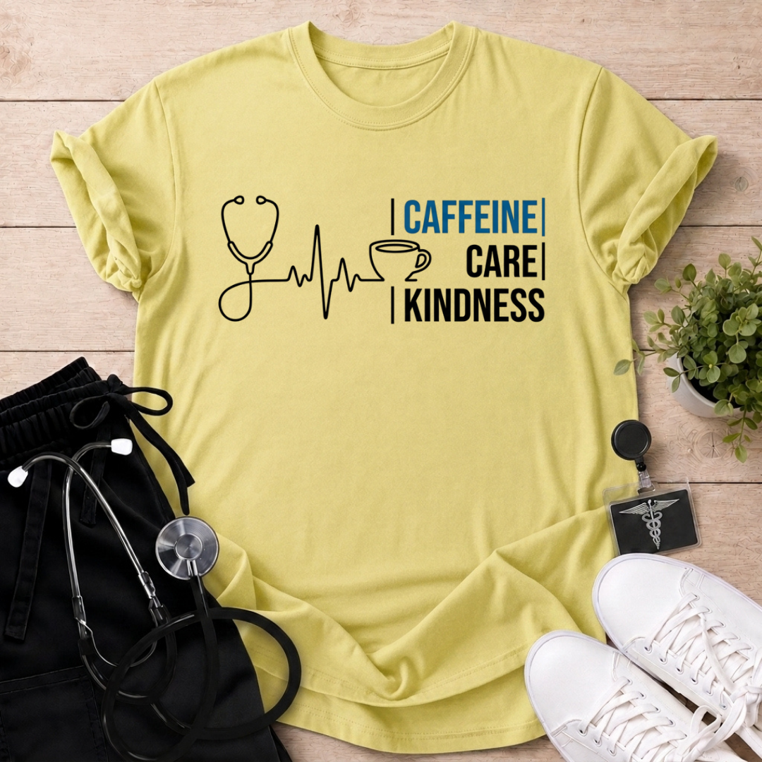 Caffeine Care Kindness T-Shirt